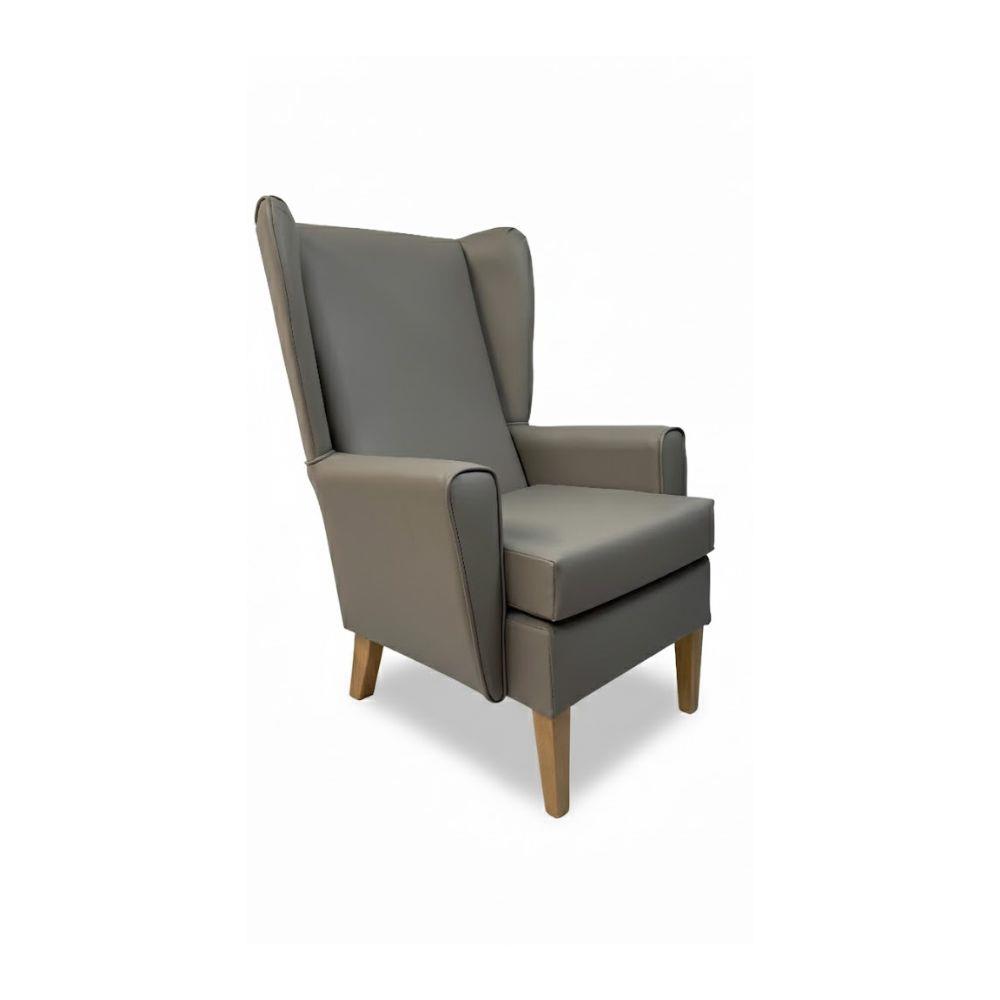 Paragon High Back Chair In Panaz Zest Ash 