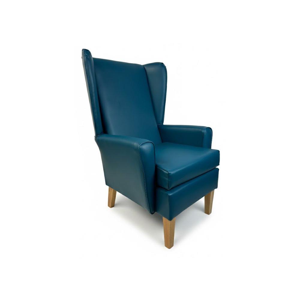 Paragon High Back Chair In Panaz Zest Emerald