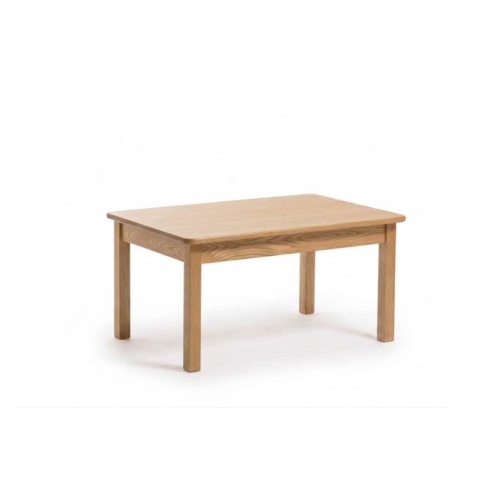High Rectangular Coffee Table With Straight Legs